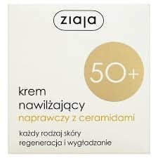 Крем для лица Ziaja увлажнение и восстановление,  50+,
 SPF6 50 мл цена и информация | Наносите на чистую кожу лица. Подержите около 10-15 минут и смойте водой. | 220.lv