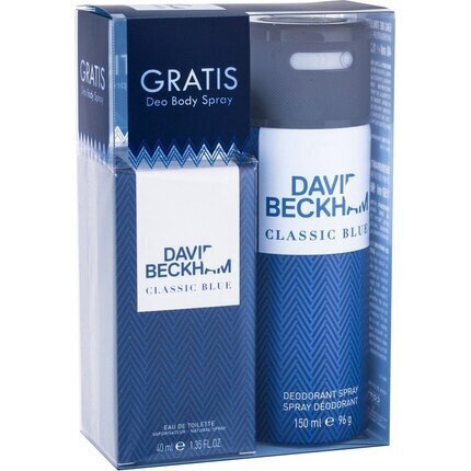 Komplekts vīriešiem David Beckham Classic Blue: tualetes ūdens vīriešiem, 40 ml + dezodorants, 150 ml cena un informācija | Vīriešu smaržas | 220.lv