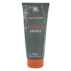 Dušas želeja Laura Biagiotti Roma Uomo vīriešiem 200 ml цена и информация | Мужская парфюмированная косметика | 220.lv