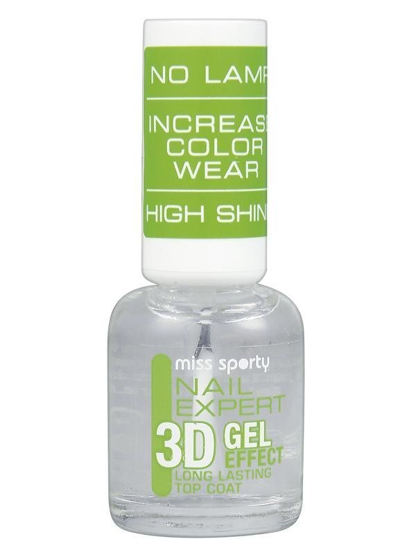 Virslaka Miss Sporty Nail Expert 3D Gel Effect 8 ml цена и информация | Nagu lakas, stiprinātāji | 220.lv