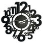 Sienas pulkstenis Metāla Cipari цена и информация | Pulksteņi | 220.lv