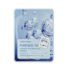 Mitrinoša sejas maska ar hialuronskābi Tonymoly Pureness 100 Hyaluronic Mask Sheet Hydrating 21 ml cena un informācija | Sejas maskas, acu maskas | 220.lv