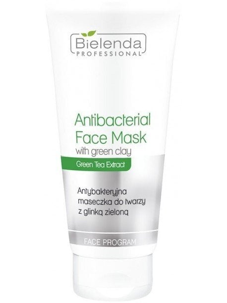 Bielenda Professional sejas maska ar zaļiem māliem taukainai un kombinētai ādai 150 g cena un informācija | Sejas maskas, acu maskas | 220.lv