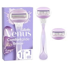 Skuveklis un 2 galvas Gillette Venus ComfortGlide Breeze cena un informācija | Gillette Smaržas, kosmētika | 220.lv