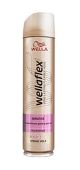 Matu laka jutīgai ādai Wellaflex Sensitive Strong Hold sievietēm 250 ml kaina ir informacija | Средства для укладки волос | 220.lv