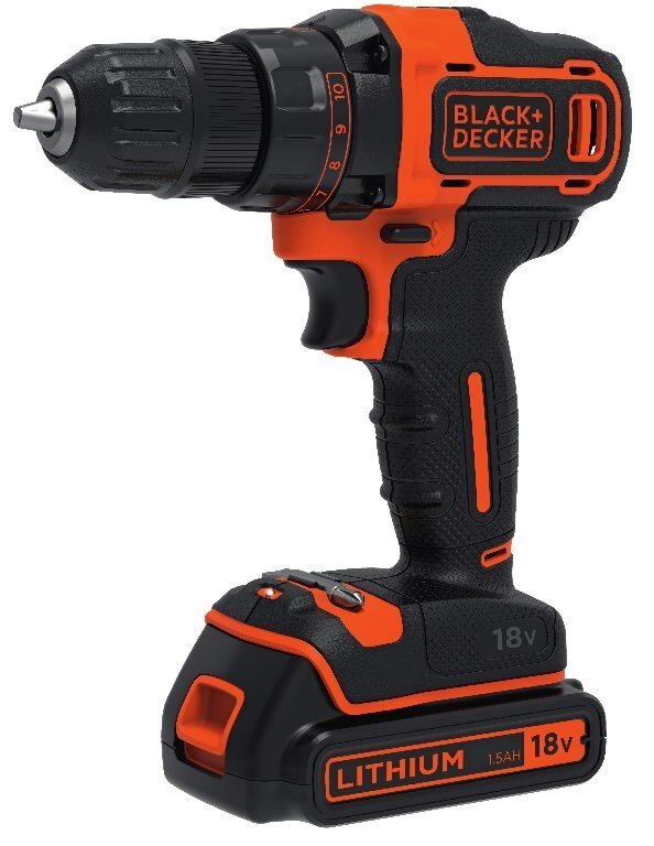 Akumulatora skrūvgriezis / urbis Black&Decker BDCDD186KB цена и информация | Skrūvgrieži, urbjmašīnas | 220.lv