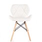 2-u krēslu komplekts Halmar K281, balts/brūns cena un informācija | Virtuves un ēdamistabas krēsli | 220.lv