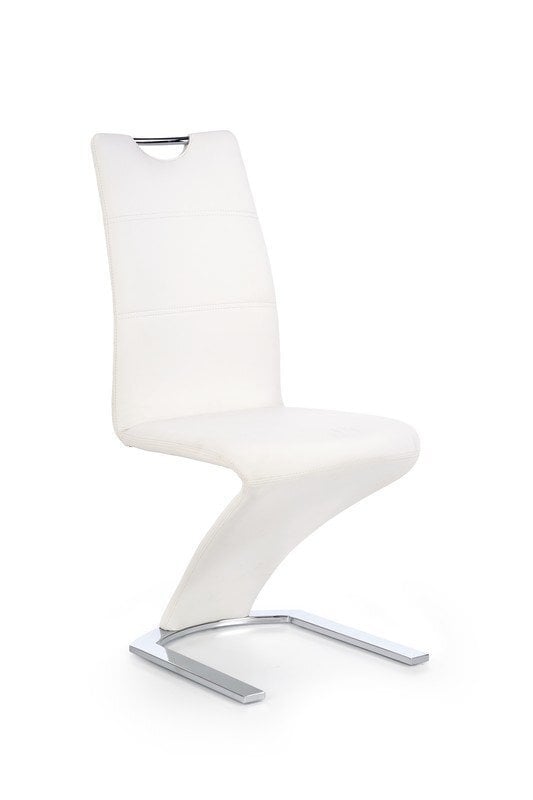 2 krēslu komplekts K291, balts цена и информация | Virtuves un ēdamistabas krēsli | 220.lv