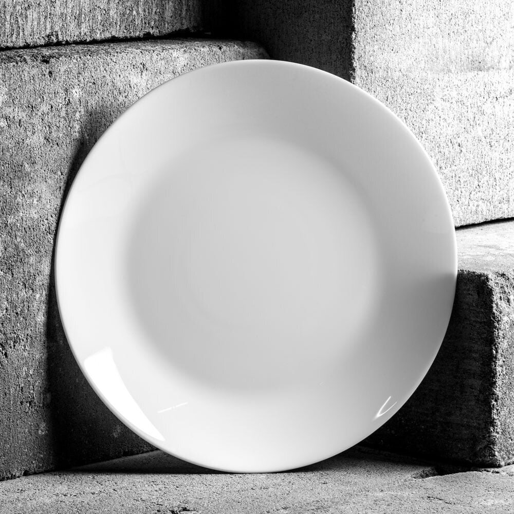 Šķīvis Arcopal Balts Stikls (Ø 25 cm) цена и информация | Trauki, šķīvji, pusdienu servīzes | 220.lv