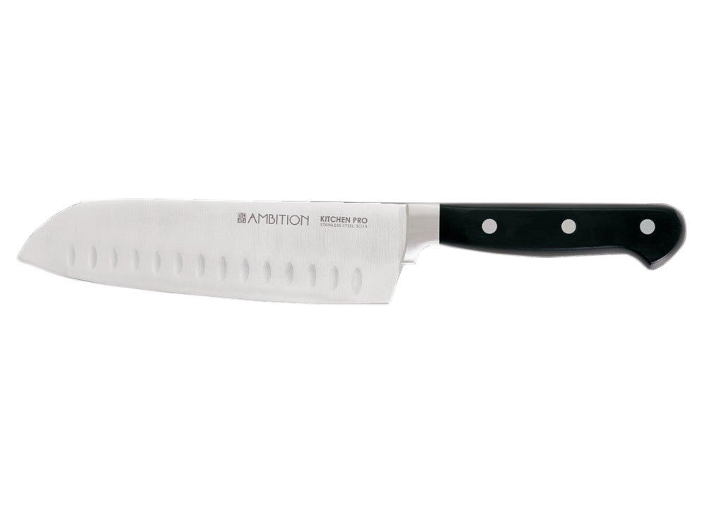 AMBITION nazis Kitchen Pro Santoku, 18 cm cena un informācija | Naži un to piederumi | 220.lv