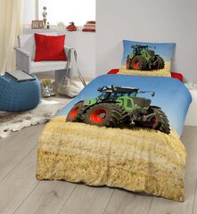 GOOD MORNING bērnu 3D gultas veļas komplekts Tractor, 2 daļas cena un informācija | Bērnu gultas veļa | 220.lv