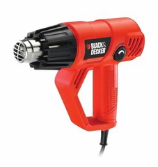 Воздуходувка Black+Decker KX2001K 2000 Вт + 5 аксессуаров, Kitbox цена и информация | Строительные фены | 220.lv