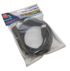 HDMI кабель Esperanza EB188 V.1.4B, 3 м, черный цена и информация | Кабели и провода | 220.lv