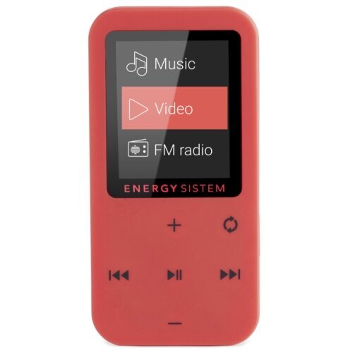 Energy Sistem MP4 1.8" 8GB, Sarkans cena un informācija | MP3 atskaņotāji | 220.lv