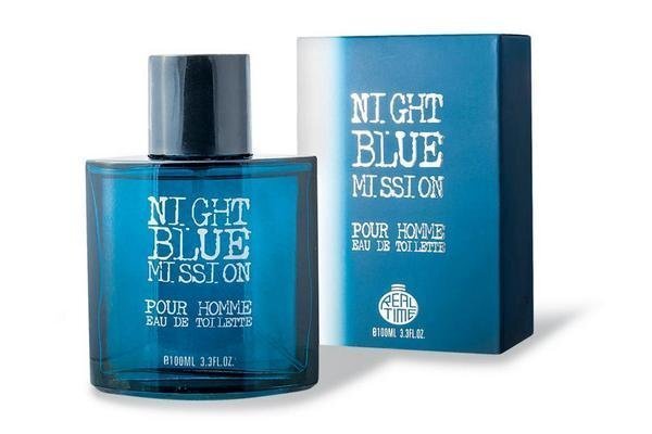 Tualetes ūdens Real Time Night Blue Mission Pour Homme edt 100 ml cena un informācija | Vīriešu smaržas | 220.lv