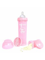 Twistshake Anti-Colic pudelīte, 330 ml, rozā cena un informācija | Bērnu pudelītes un to aksesuāri | 220.lv