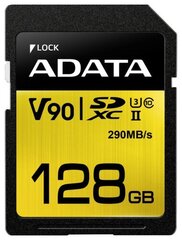 ADATA Premier ONE UHS-II U3 128 GB, SDXC, Flash memory class 10 цена и информация | Карты памяти для мобильных телефонов | 220.lv