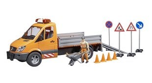 BRUDER kravas auto, stādnieks + aksesuāri, 02537 cena un informācija | Rotaļlietas zēniem | 220.lv