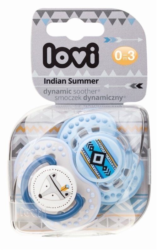 LOVI dinamiskais silikona knupītis Indian summer 0-3mēnešiem 2 gab, 22/855boy цена и информация | Knupīši | 220.lv