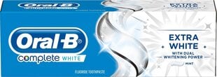 Зубная паста  Oral-B Complete Extra White 75 мл цена и информация | Зубные щетки, пасты | 220.lv