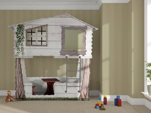 Divstāvu gulta-mājiņa ar matraci Tree House, balta цена и информация | Детские кровати | 220.lv