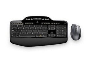 Беспроводная клавиатура Logitech + мышь Desktop MK710, США цена и информация | Клавиатуры | 220.lv