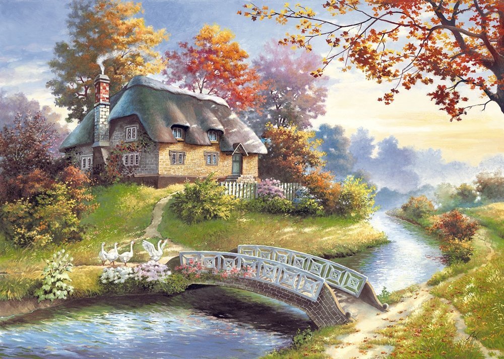 Puzle "Cottage" Castorland, 1500 d. цена и информация | Puzles, 3D puzles | 220.lv