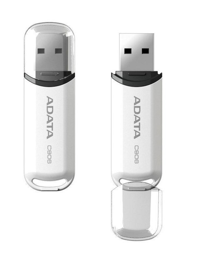 USB atmiņas karte A-data C906 16GB USB 2.0 Balta cena un informācija | USB Atmiņas kartes | 220.lv