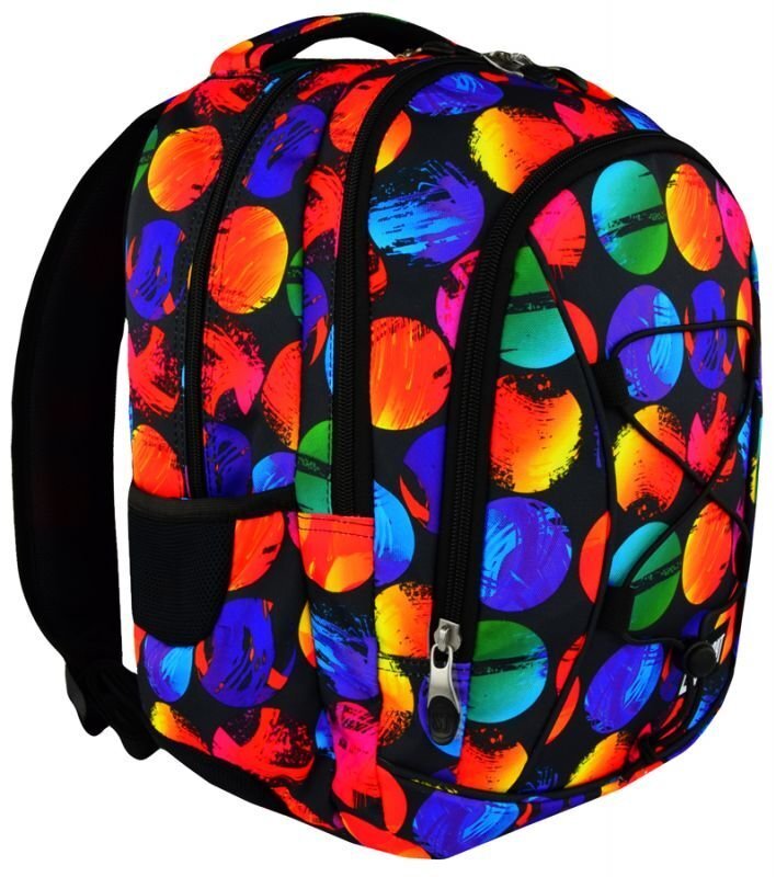 Ergonomiska mugursoma Stright Colourful Dots cena un informācija | Skolas somas | 220.lv