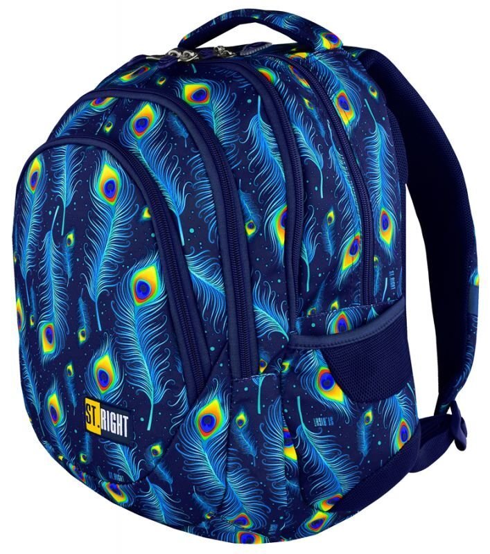 Ergonomiska mugursoma Stright Peacock cena un informācija | Skolas somas | 220.lv