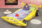Кровать с матрасом Formula 1, желтая