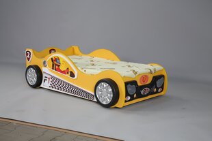 Кровать с матрасом Monza Mini, желтая цена и информация | Детские кровати | 220.lv