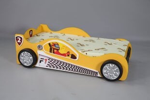 Gulta ar matraci Monza Mini, dzeltena cena un informācija | Bērnu gultas | 220.lv