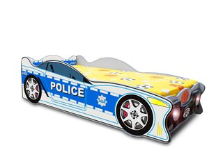 Gulta ar matraci Speedy Police, 140 x 70 cm, zila цена и информация | Детские кровати | 220.lv