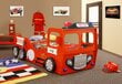 Gulta ar matraci Fire Truck Single, sarkana cena un informācija | Bērnu gultas | 220.lv