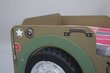 Gulta ar matraci Jeep, zaļa/brūna cena un informācija | Bērnu gultas | 220.lv