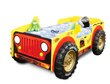 Gulta ar matraci Monster Truck, dzeltena cena un informācija | Bērnu gultas | 220.lv