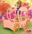 Кровать с матрасом Princess Carriage, розовая