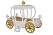 Gulta ar matraci Princess Carriage, balta цена и информация | Bērnu gultas | 220.lv