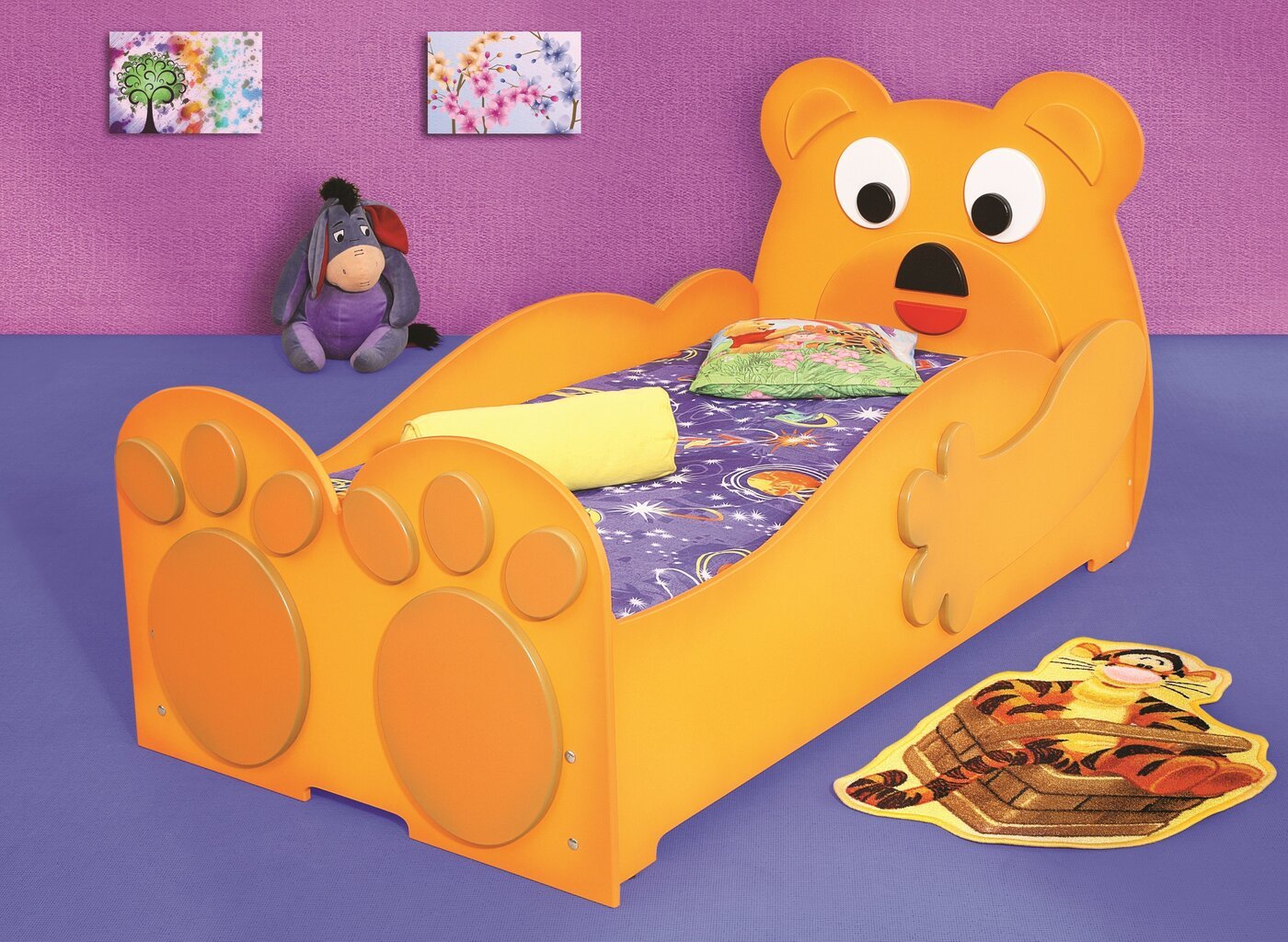 Gulta ar matraci Teddy Bear Small cena un informācija | Bērnu gultas | 220.lv