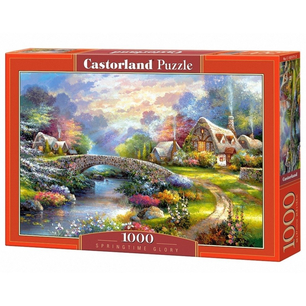 Puzle "Springtime Glory" Castorland, 1000 d. cena un informācija | Puzles, 3D puzles | 220.lv