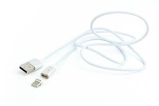 Gembird CC magnētiskā stieple USB 2.0(AM) - USB Type C(M), 1m cena un informācija | Savienotājkabeļi | 220.lv