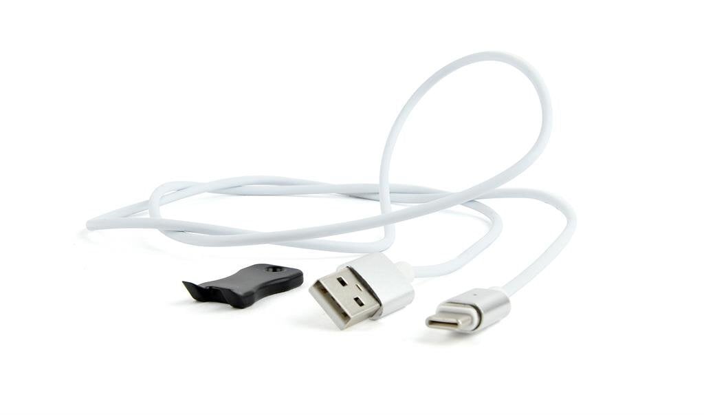 Gembird CC magnētiskā stieple USB 2.0(AM) - USB Type C(M), 1m cena un informācija | Savienotājkabeļi | 220.lv