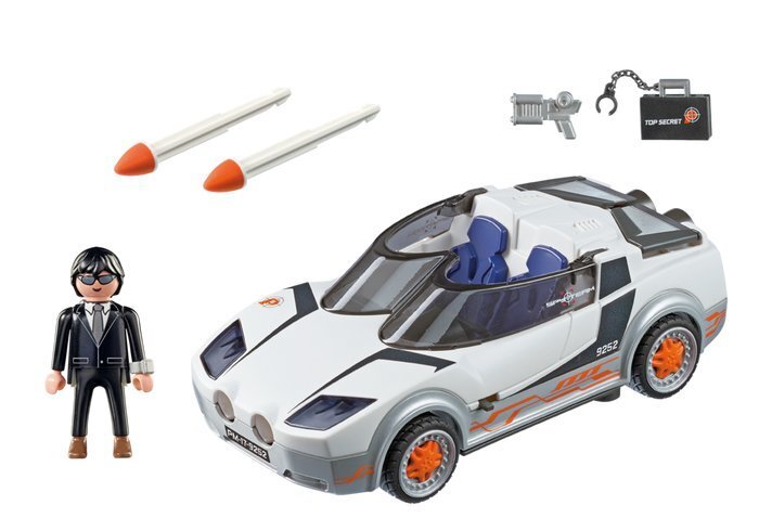 9252 PLAYMOBIL® Top Agents, Aģents P. ar automašīnu цена и информация | Konstruktori | 220.lv