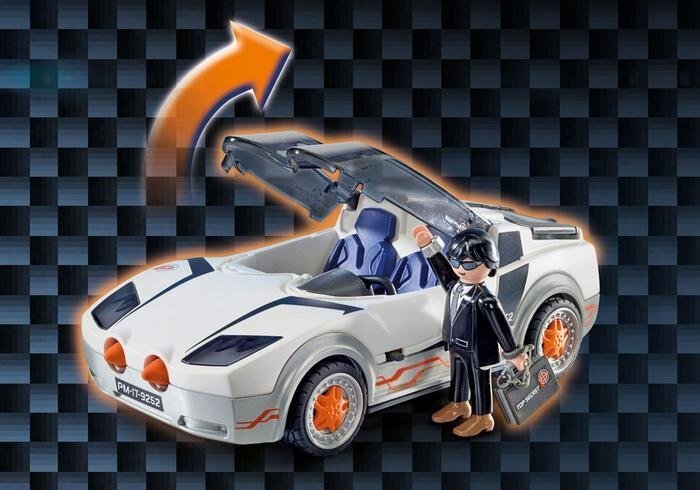 9252 PLAYMOBIL® Top Agents, Aģents P. ar automašīnu цена и информация | Konstruktori | 220.lv