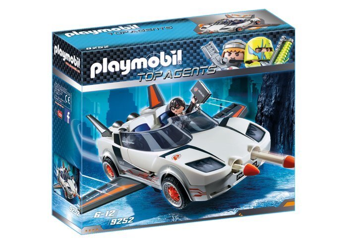 9252 PLAYMOBIL® Top Agents, Aģents P. ar automašīnu cena un informācija | Konstruktori | 220.lv