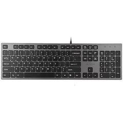 Клавиатура A4Tech KV-300H USB QWERTY, черная/серая цена и информация | Клавиатуры | 220.lv