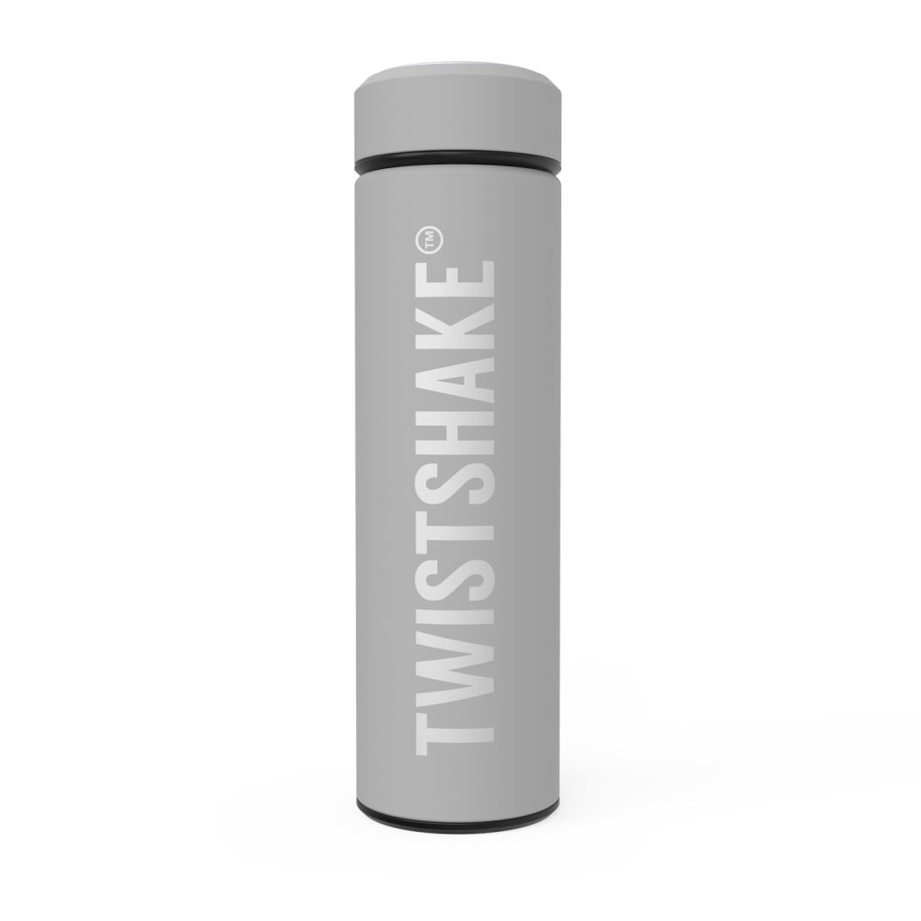 Termoss Twistshake, 420 ml, pastel grey cena un informācija | Termosi un termosomas bērniem | 220.lv