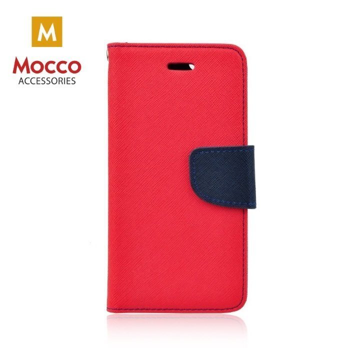 Mocco Fancy Book Case Grāmatveida Maks Telefonam LG K8 / K9 (2018) Sarkans - Zils cena un informācija | Telefonu vāciņi, maciņi | 220.lv