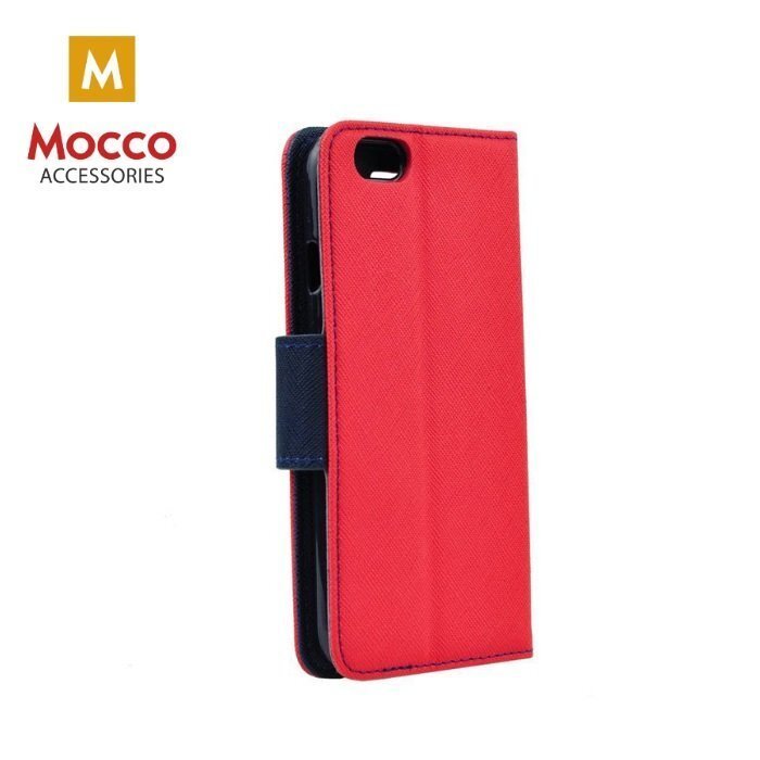 Mocco Fancy Book Case Grāmatveida Maks Telefonam LG K10 / K11 (2018) Sarkans - Zils cena un informācija | Telefonu vāciņi, maciņi | 220.lv